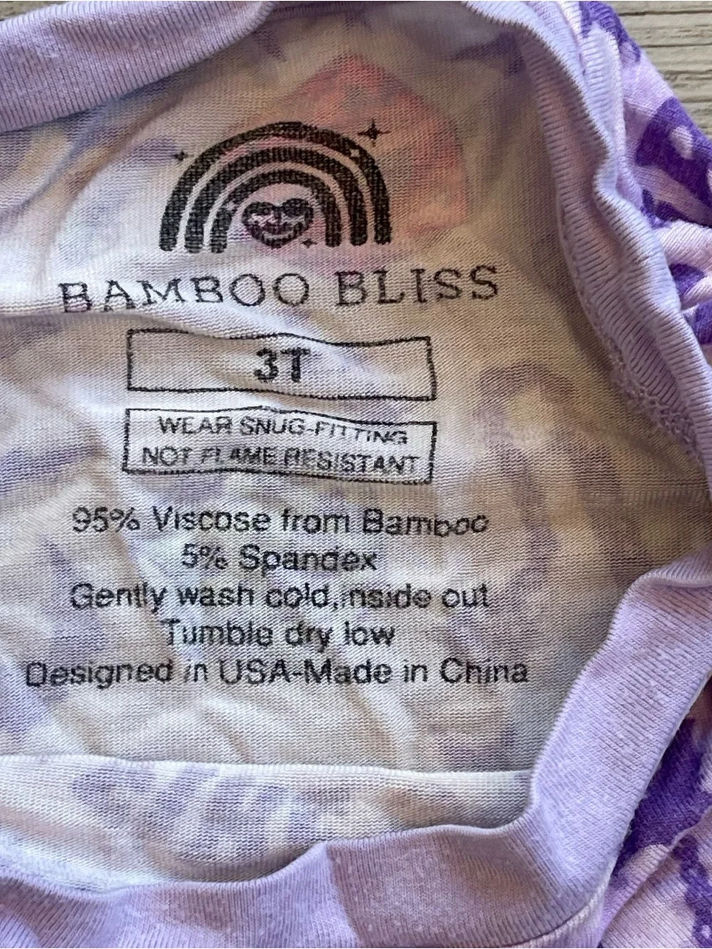 Bamboo Bliss | Hell Fire Club Pajama Set | Size: 3T
